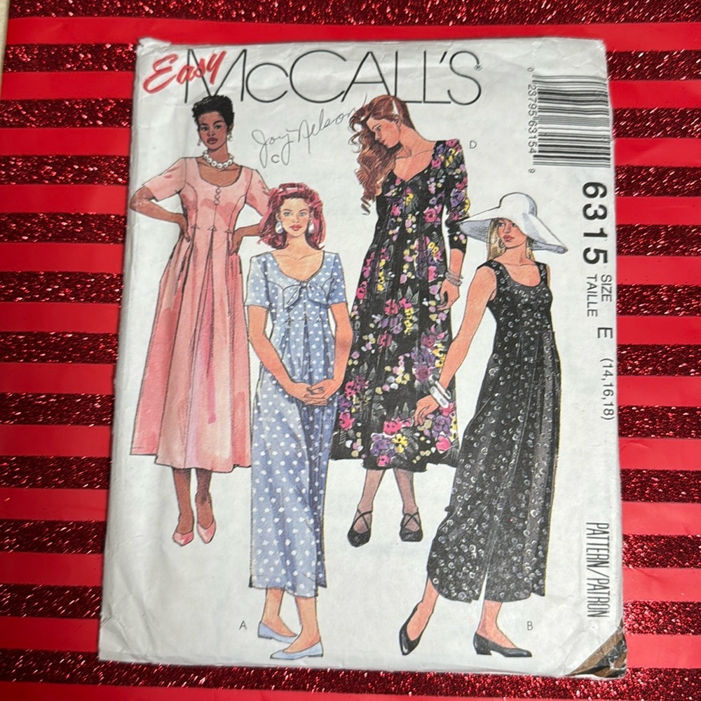 McCALLS pattern 6315